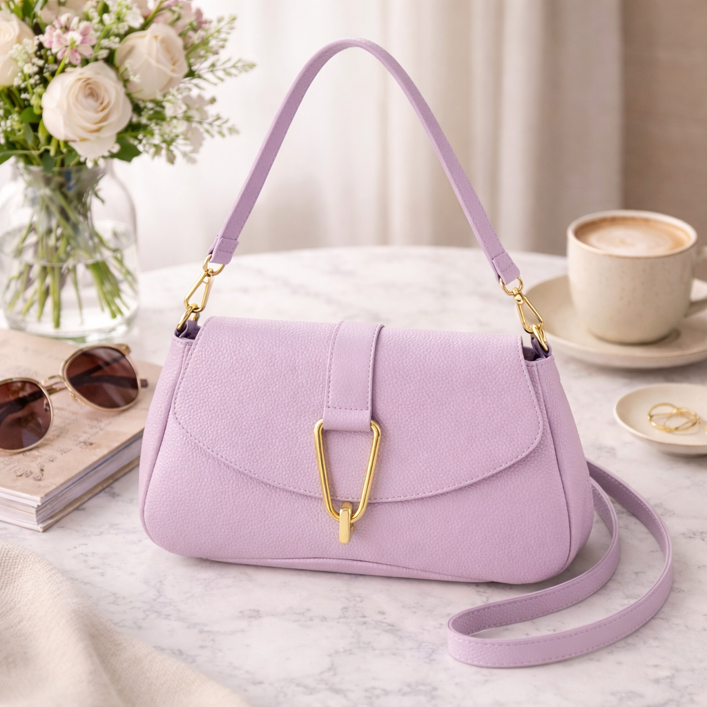 Bolso en Piel Pregato Arezzo Malva