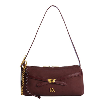 Bolso baguette Don Algodon Mistic Burdeos