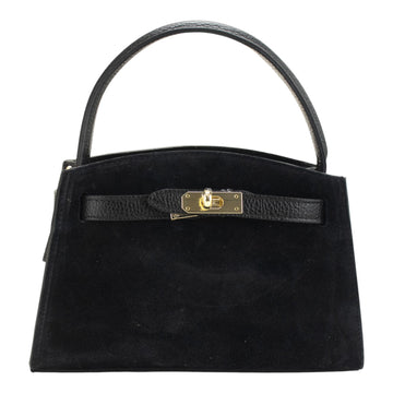 Bolso de mano en piel Pregato Nuit Ante Negro