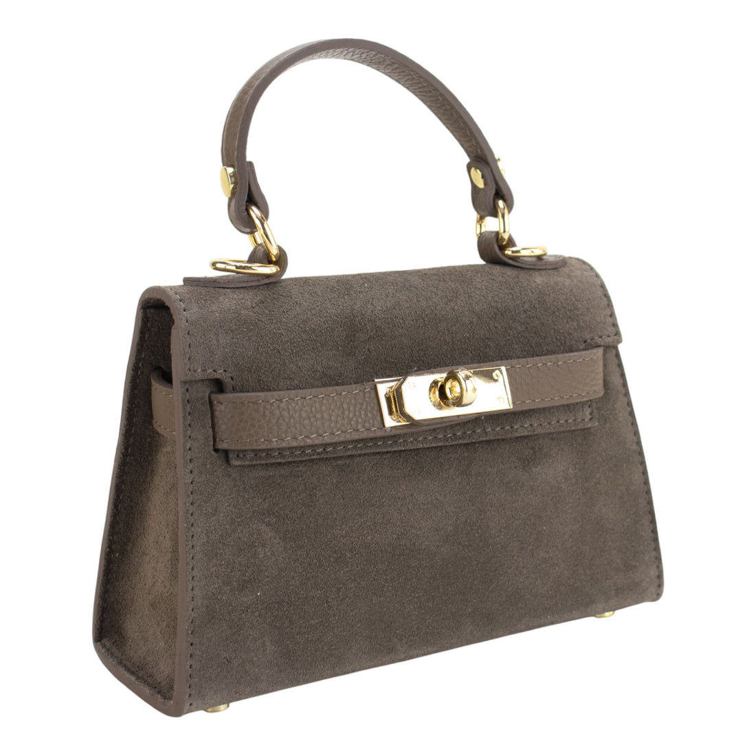 Bolso en Piel Pregato mini Latenza Ante Taupe