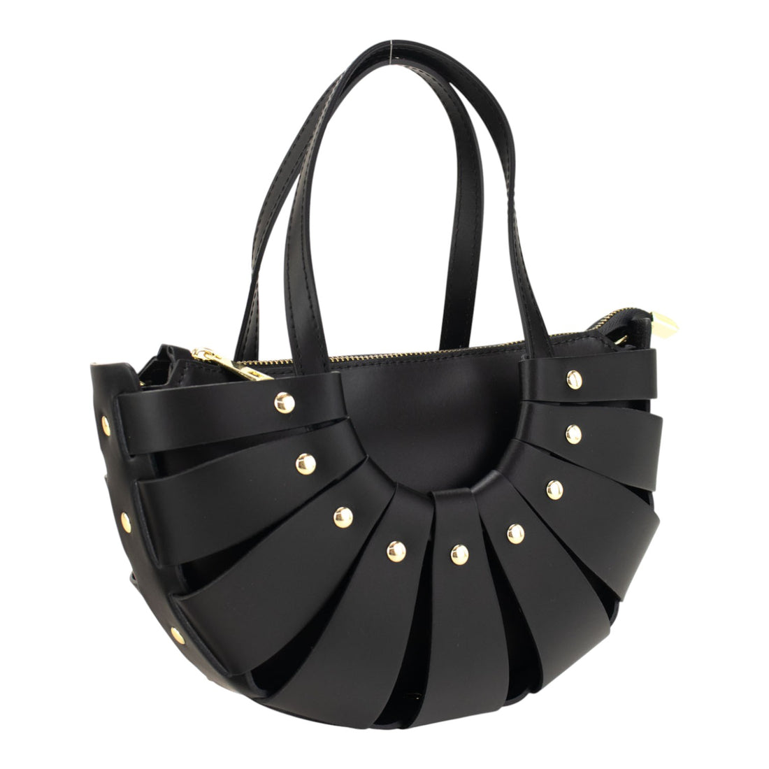 Bolso en Piel Pregato Riviera Negro