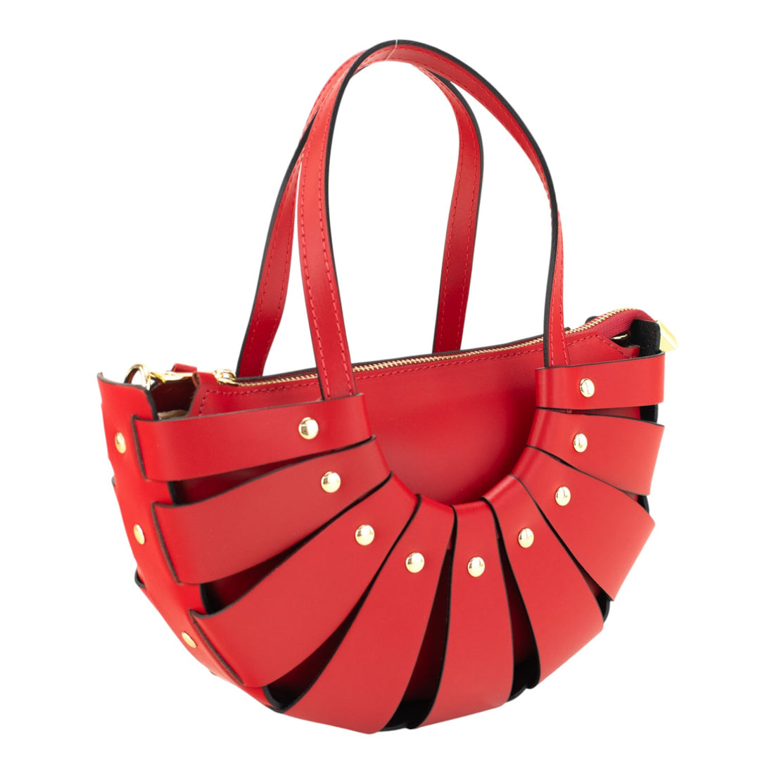 Bolso en Piel Pregato Riviera Rojo