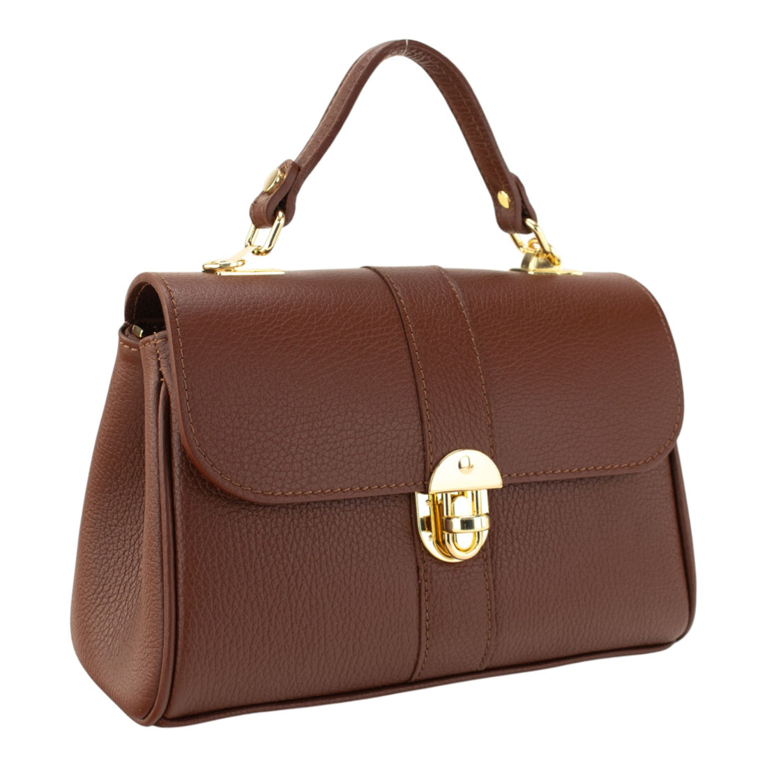 Bolso de Piel Pregato Idillio Marrón