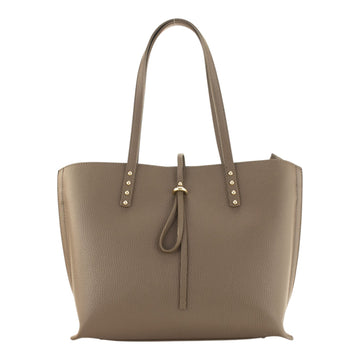 Bolso Shopper en Piel Pregato Loggia Taupe