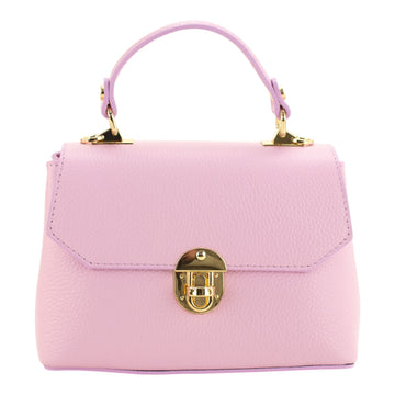 Bolso en Piel Pregato Carezza Rosa claro