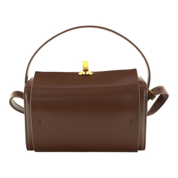 Bolso en piel Pregato Bianca Marrón