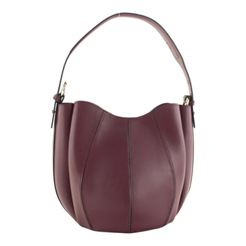 Bolso en Piel Pregato Blossom Burdeos