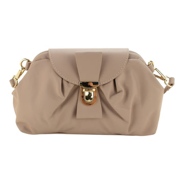 Bolso en Piel Pregato Dolce Nude