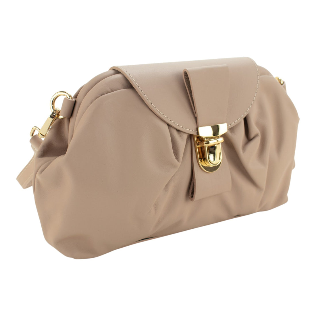 Bolso en Piel Pregato Dolce Nude
