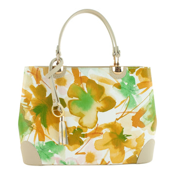 Bolso en piel Pregato Eleganza Acuarela Orange