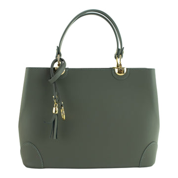 Bolso en piel Pregato Eleganza Gris