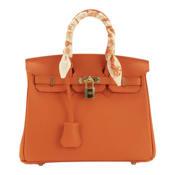 Bolso de mano Pregato Verona Gold Naranja · 25cm