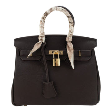 Bolso de mano Pregato Verona Gold Chocolate · 25cm