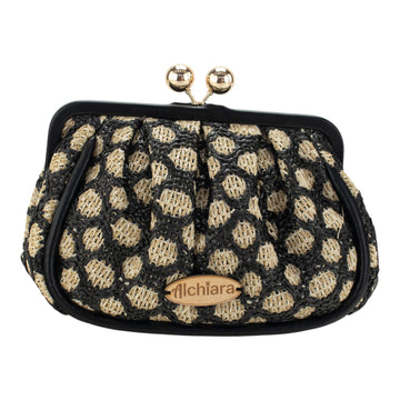Bolso clutch Alchiara Selene Negro
