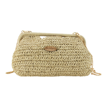 Bolso bandolera clutch Alchiara Brisa Beige
