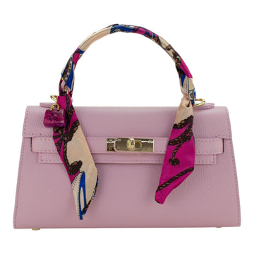 Bolso en Piel Pregato Grazia Rosa