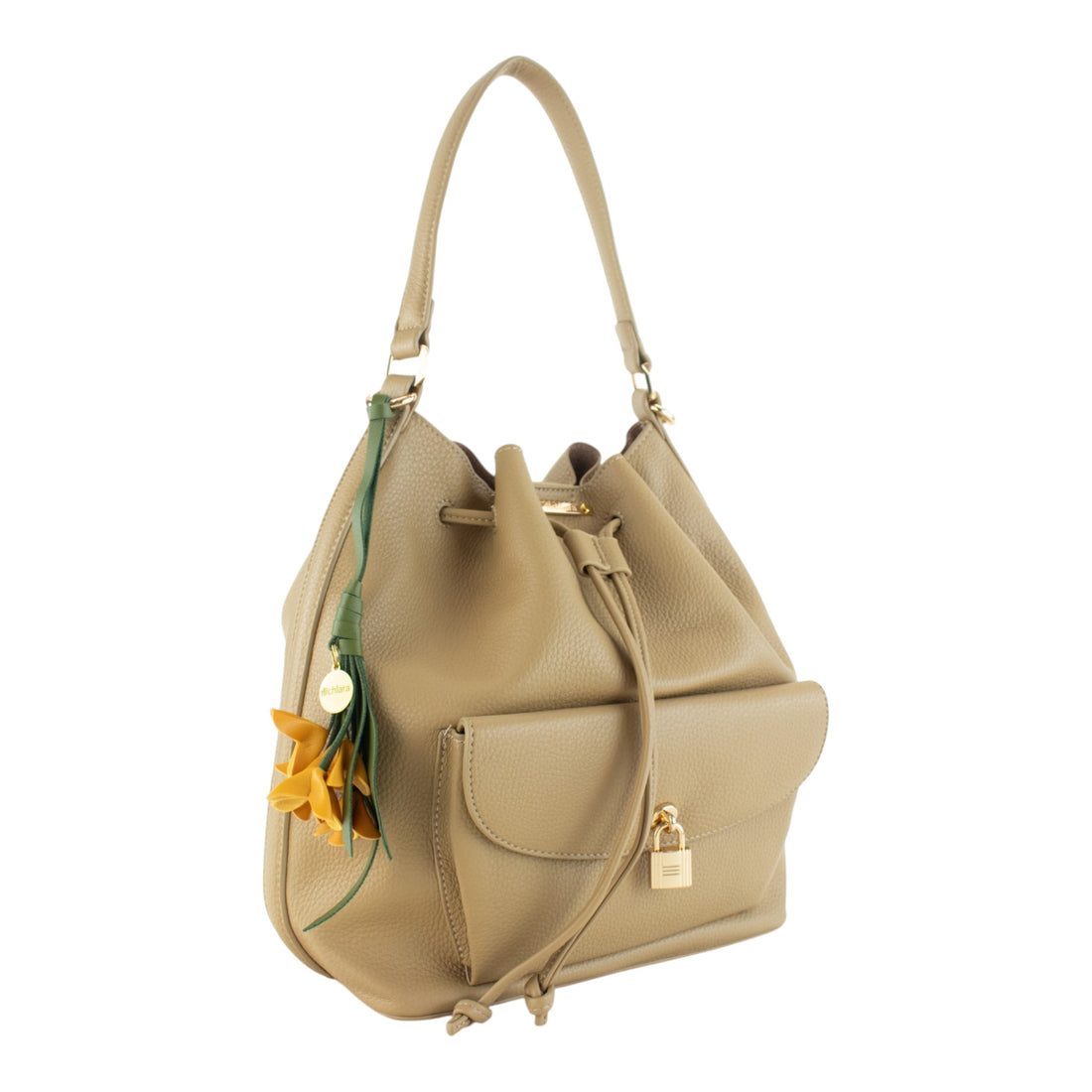 Bolso bombonera Alchiara Dhalia Taupe