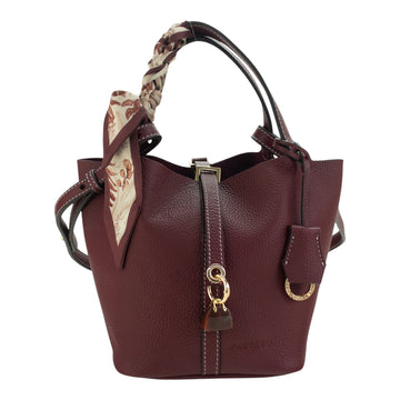 Bolso de mano Pregato Torino Granate