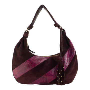Bolso de hombro Pregato Belluno Burdeos