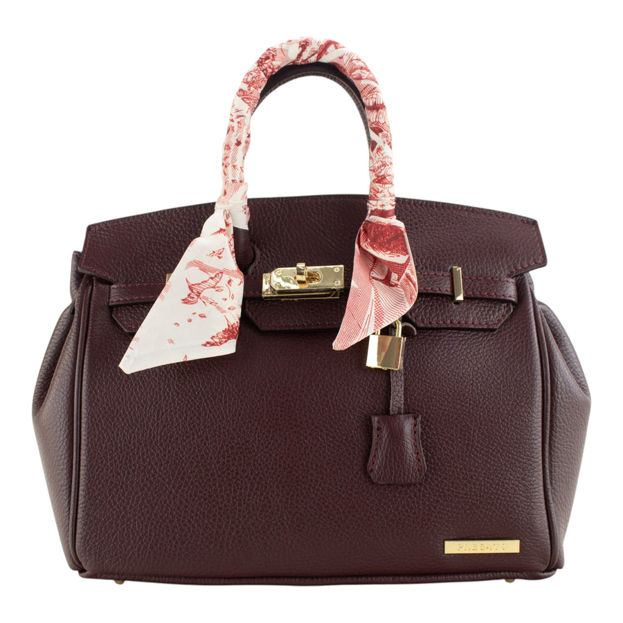 Bolso de mano Pregato Verona Burdeos
