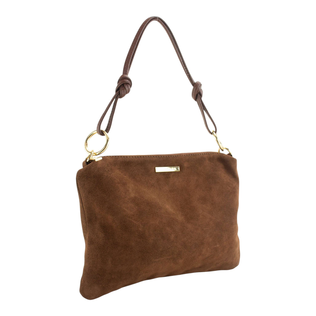 Bolsa Crossbody em Couro Pregato Lecce
