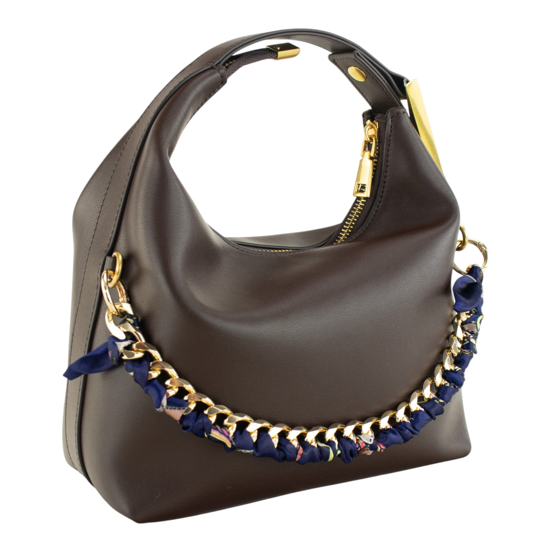 Bolsa Couro Pregato Stella Chocolate
