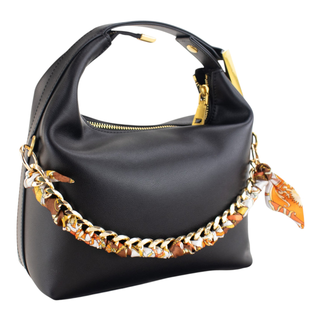 Bolsa Couro Pregato Stella Preta