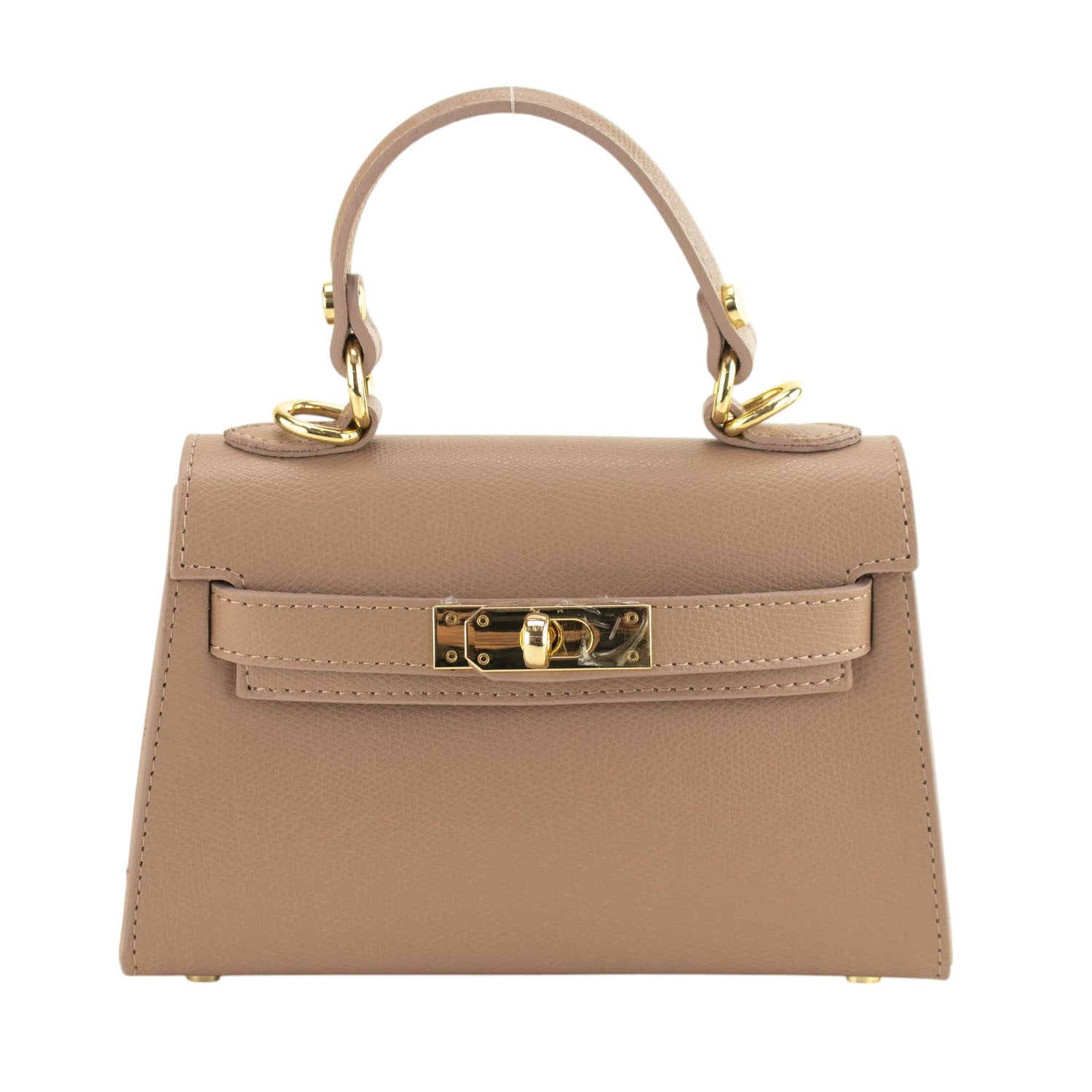 Bolso en Piel Pregato mini Latenza Nude