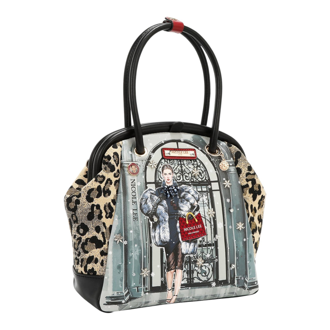 Bolso Satchel Nicole Lee Moda SnowFlake