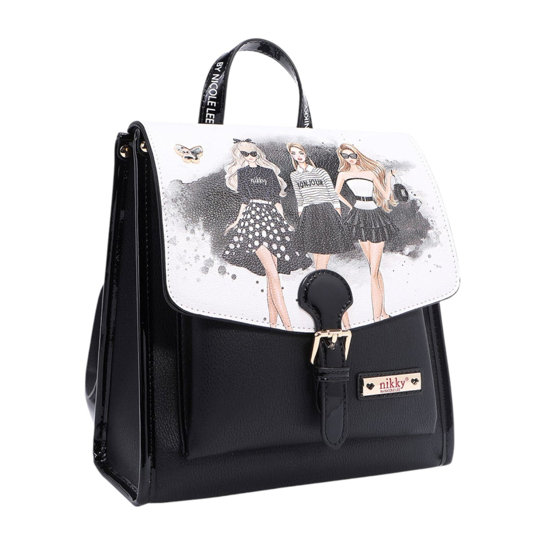 Mochila con solapa Nikky Trio