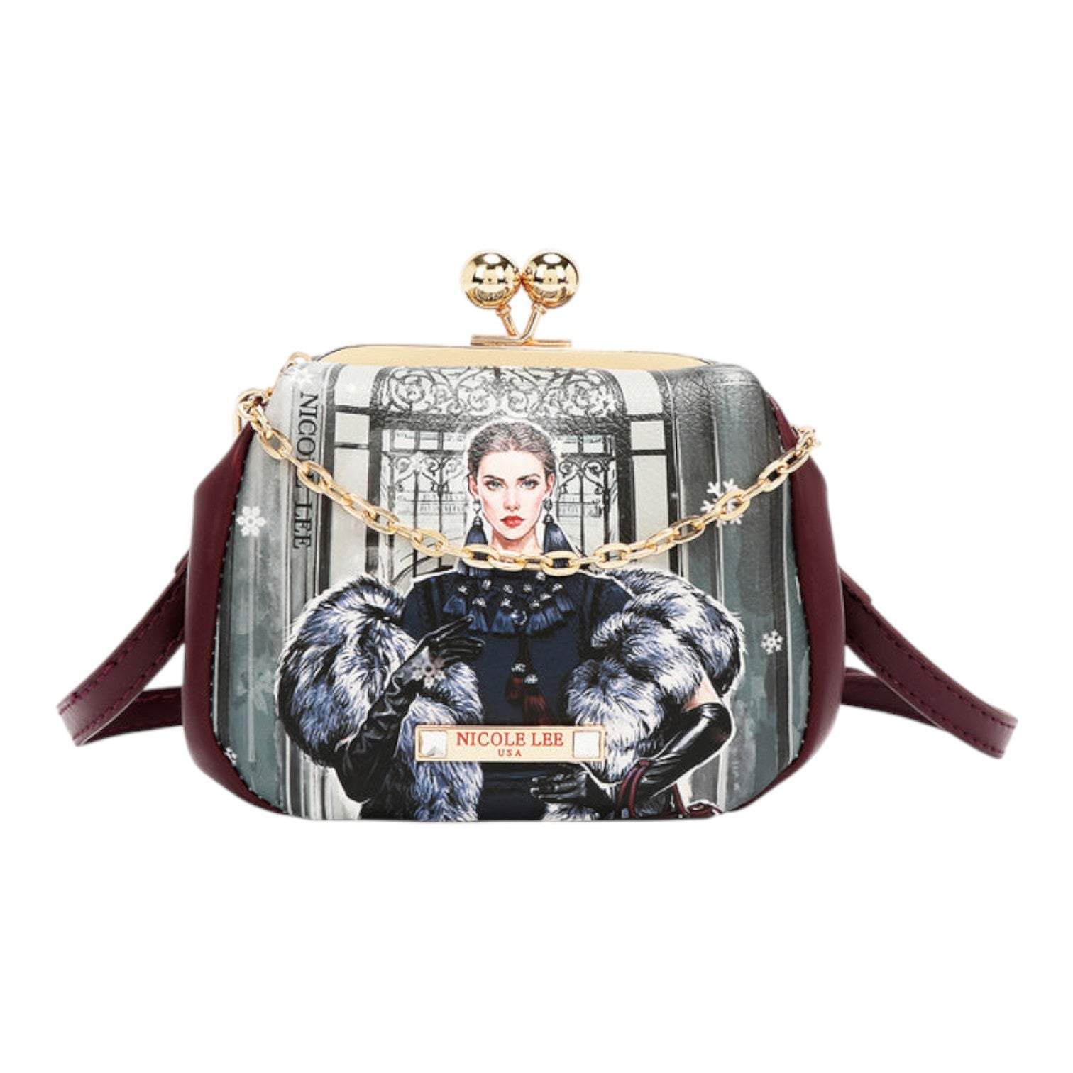 Monedero clutch Nicole Lee Moda SnowFlake