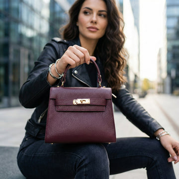 Bolsa de couro Pregato Latenza