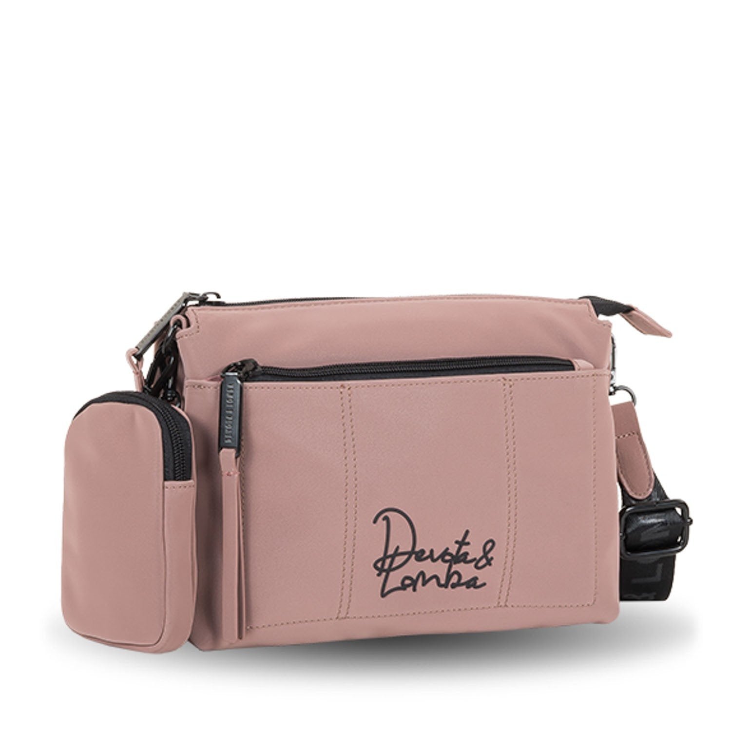 Bandolera compacta con monedero Devota & Lomba Peach - KimondoShop