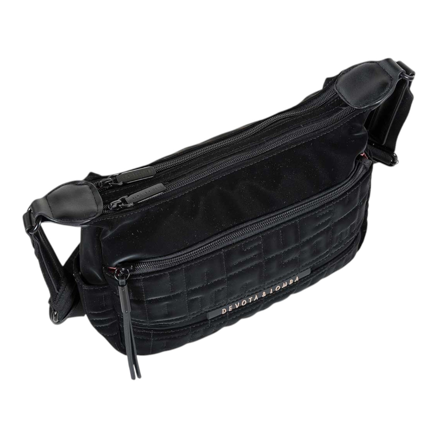 Bandolera doble Devota & Lomba Master Negro - KimondoShop