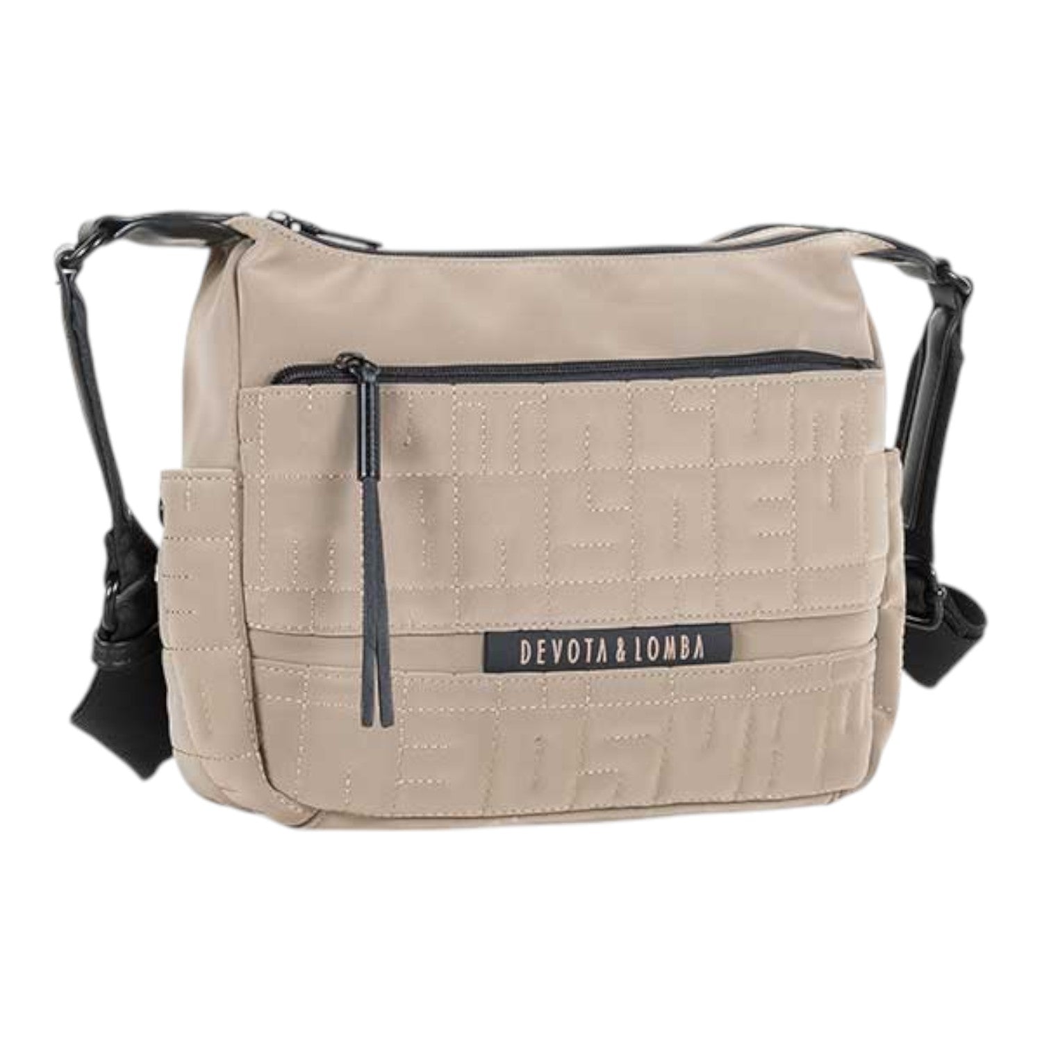 Bandolera doble Devota & Lomba Master Taupe - KimondoShop
