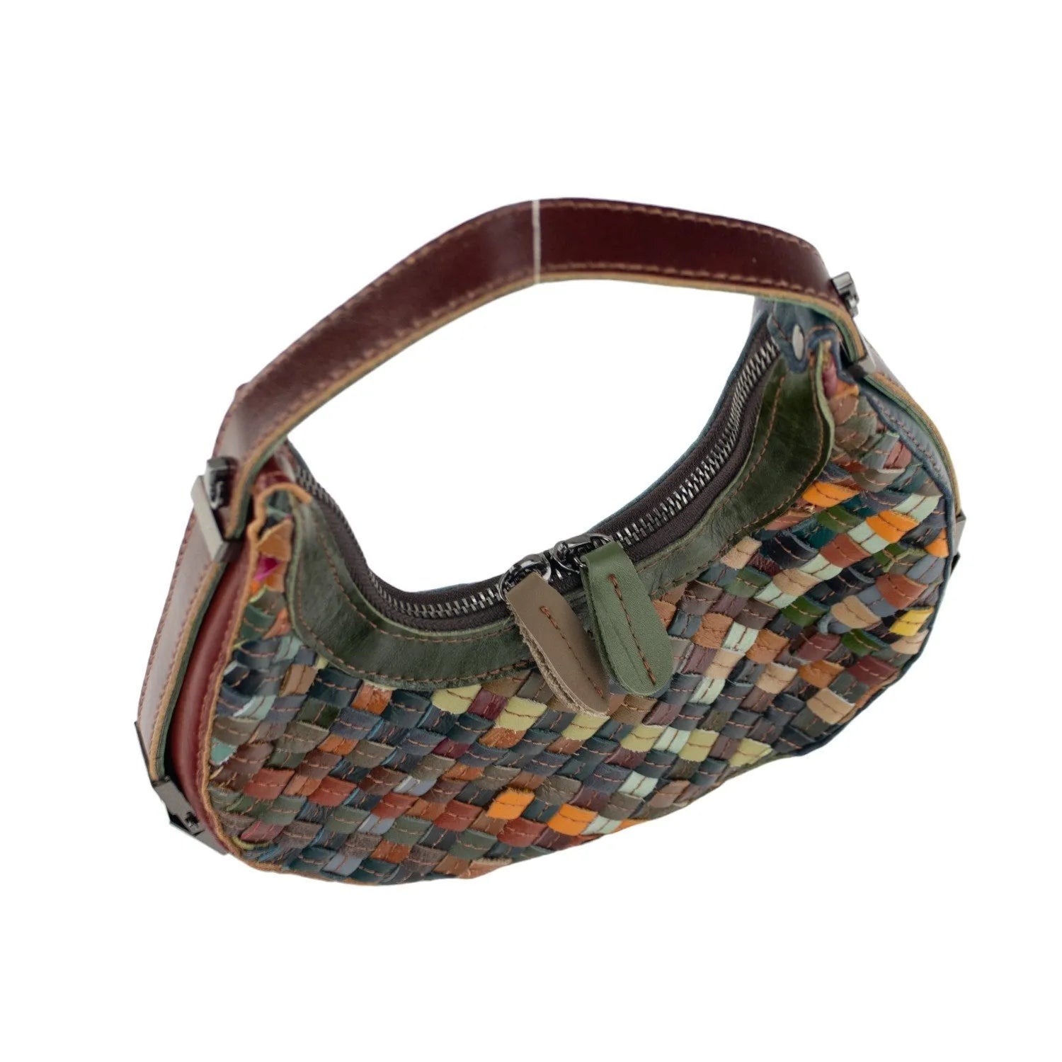 Bandolera góndola de Piel Pregato Mosaic - KimondoShop