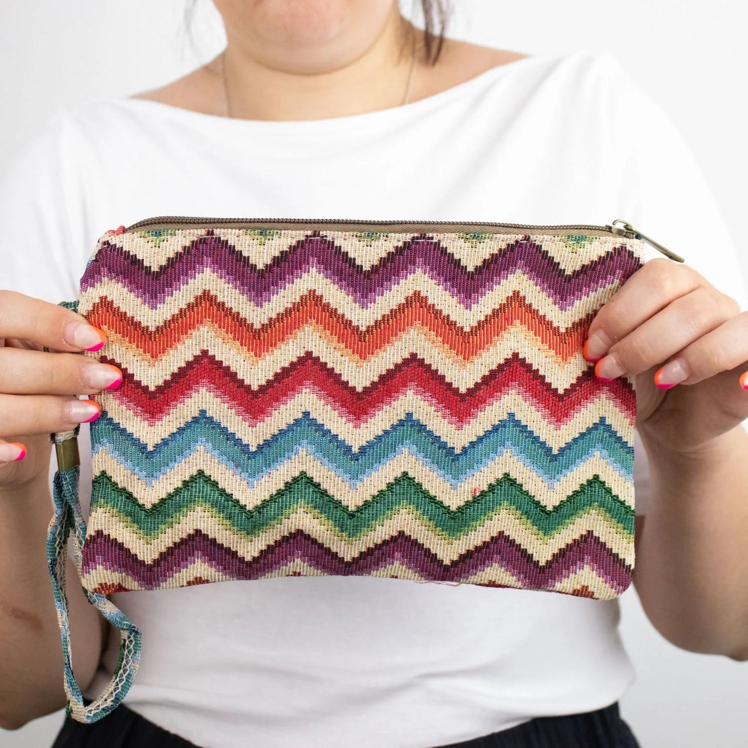 Bandolera pequeña La Matilda Print Zig Zag - KimondoShop