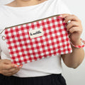 Bandolera pequeña La Matilda Vichy Rojo - KimondoShop