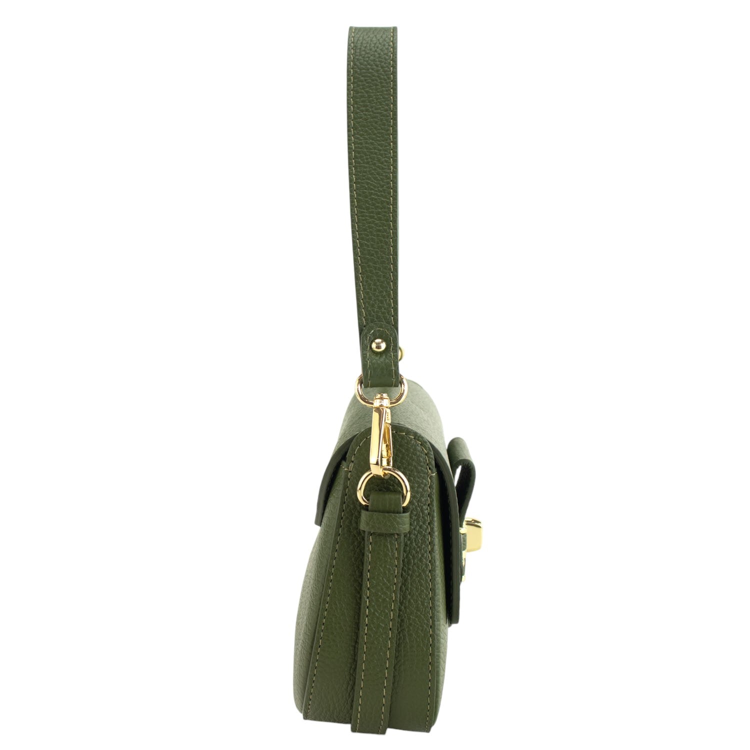 Bandolera Piel Pregato Salvini Verde oliva - KimondoShop