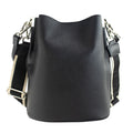 Bandolera Piel Pregato Secchio Negro cinta lisa - KimondoShop