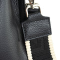 Bandolera Piel Pregato Secchio Negro cinta lisa - KimondoShop