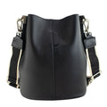 Bandolera Piel Pregato Secchio Negro cinta lisa - KimondoShop