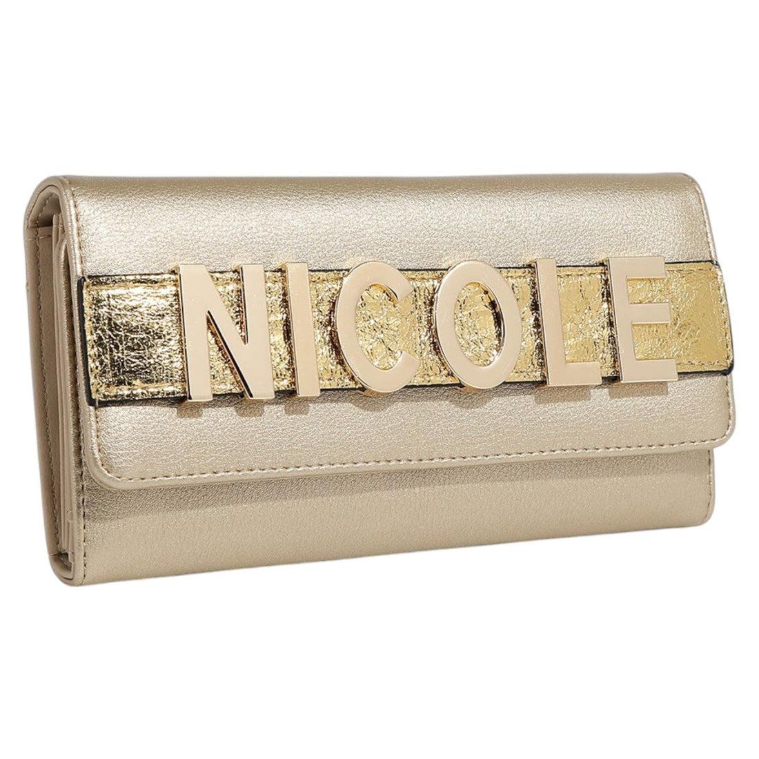 Billetero largo Nicole Lee Calista Dorado - KimondoShop