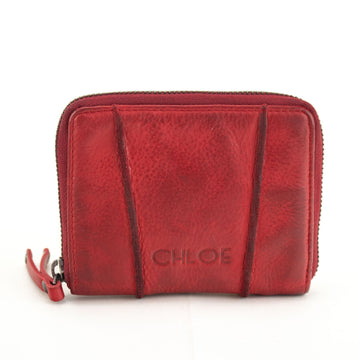 Billetero pequeño cremallera ByChloe Wash Rojo - KimondoShop