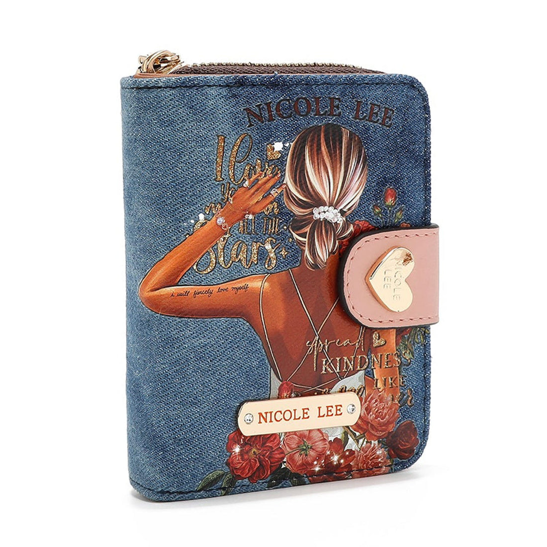 Billetero pequeño Nicole Lee Blind Date Denim - KimondoShop