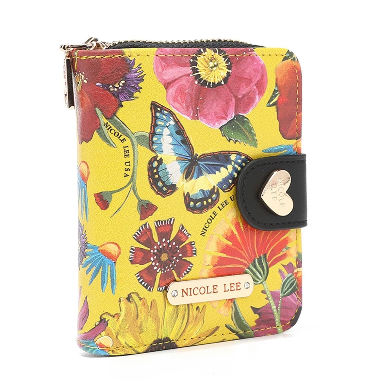 Billetero pequeño Nicole Lee Butter Flower - KimondoShop