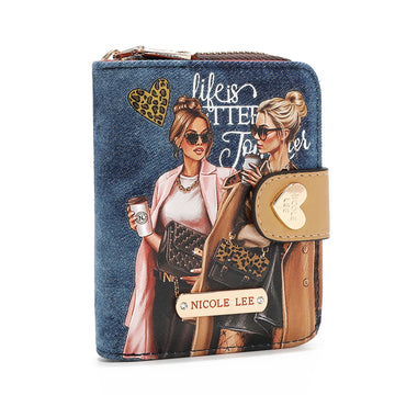 Billetero pequeño Nicole Lee Ladies Night Denim - KimondoShop