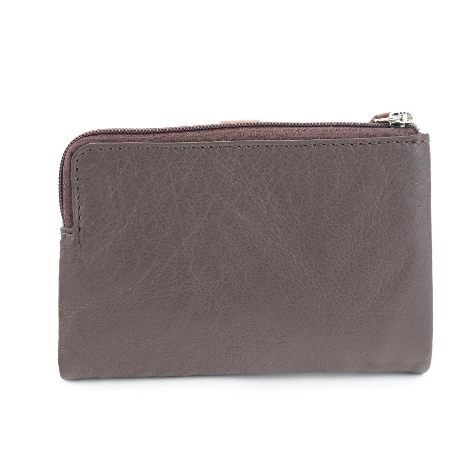 Billetero pequeño soft Piel Basics JL Piel Rugat Taupe - KimondoShop