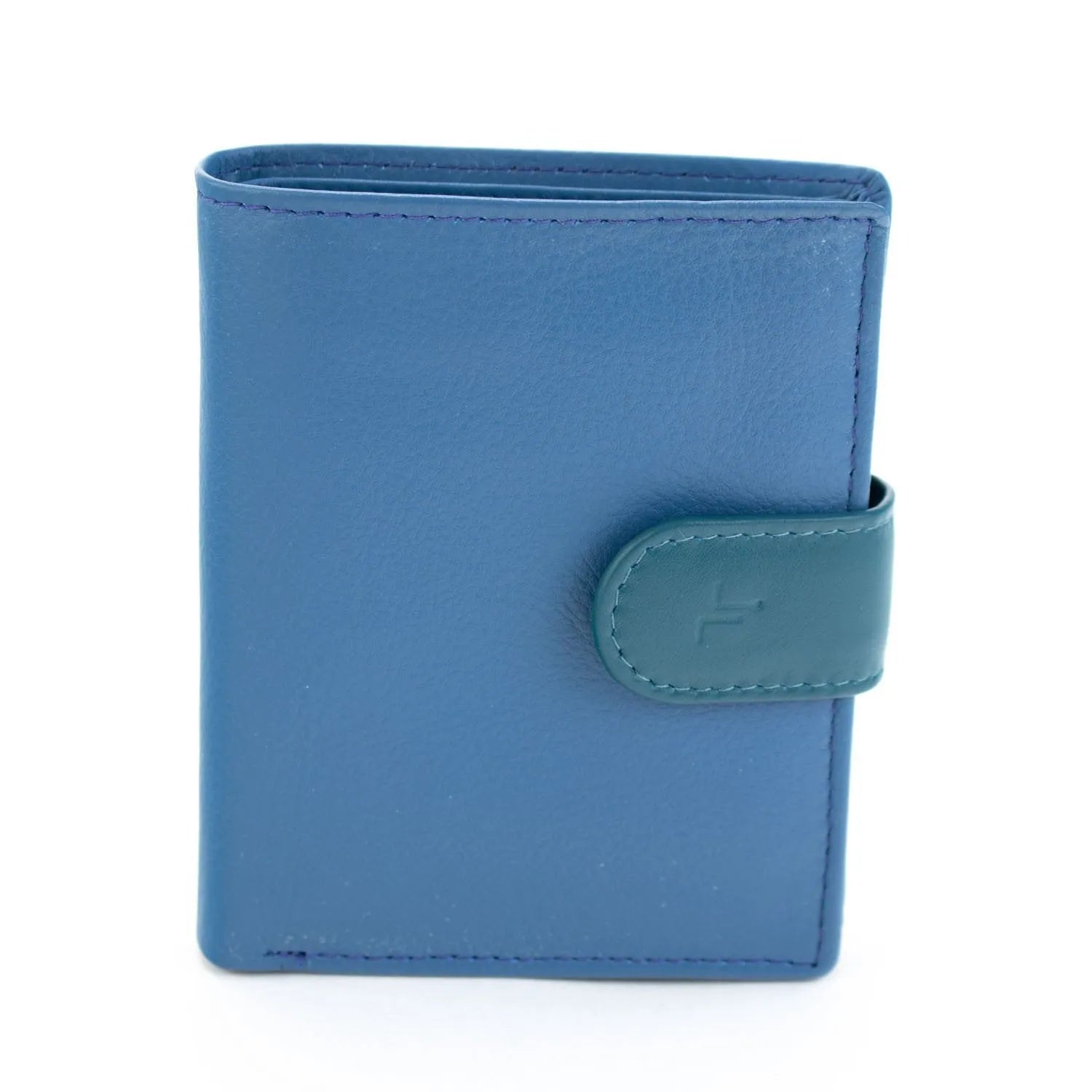 Billetero Piel Basics JL Piel mujer Azul - KimondoShop