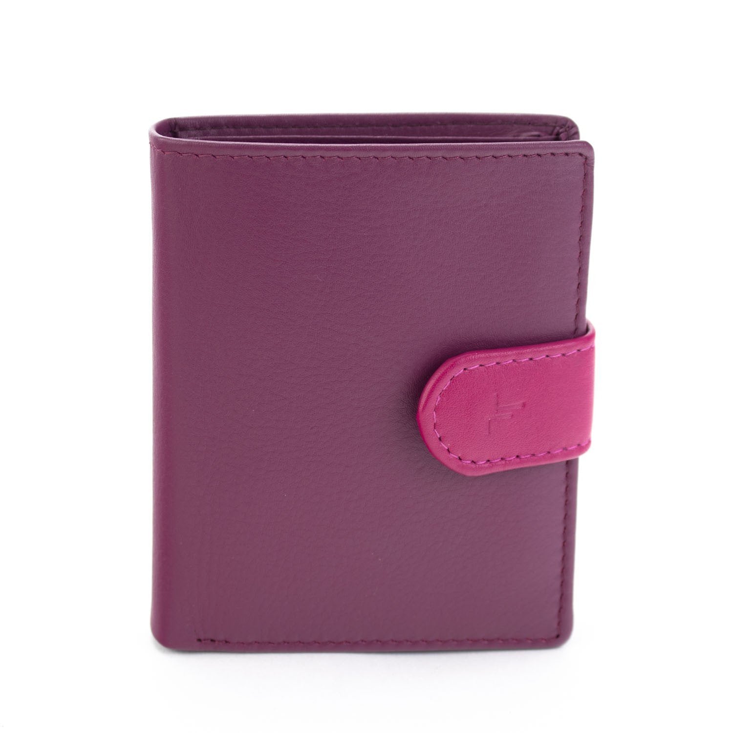 Billetero Piel Basics JL Piel mujer Fucsia - KimondoShop